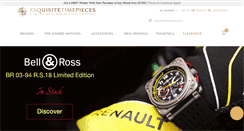 Desktop Screenshot of exquisitetimepieces.com